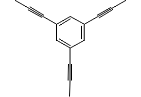 1,3,5-tri(prop-1-yn-1-yl)benzene structure, CAS 1100393-59-6