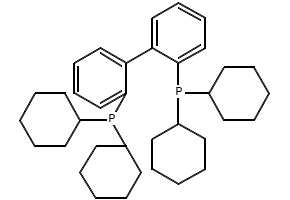 2,2'-BIS(DICYCLOHEXYLPHOSPHINO)-1,1'-BIPHENYL structure, CAS 255897-36-0