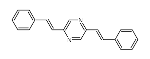 2,5-DISTYRYLPYRAZINE structure, CAS 14990-02-4
