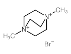 1,4-dimethyl-1,4-diazabicyclo[2.2.2]octane-1,4-diium bromid structure, CAS 5450-74-8