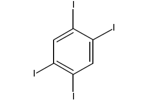 1,2,4,5-TETRAIODOBENZENE structure, CAS 636-31-7