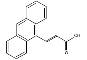 2-Propenoic acid, 3-(9-anthracenyl)-, (2E)- structure, CAS 202998-44-5