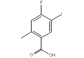 4-Fluoro-5-iodo-2-methyl-benzoic acid structure, CAS 1533441-18-7