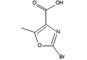 2-bromo-5-methyloxazole-4-carboxylic acid structure, CAS 1511684-79-9