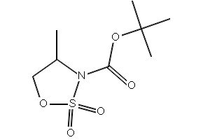 3-Boc-4-methyl-2,2-dioxo-[1,2,3]oxathiazolidine structure, CAS 1365481-16-8