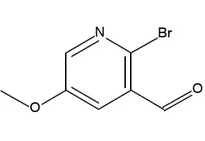 2-bromo-5-methoxypyridine-3-carbaldehyde structure, CAS 1289177-58-7