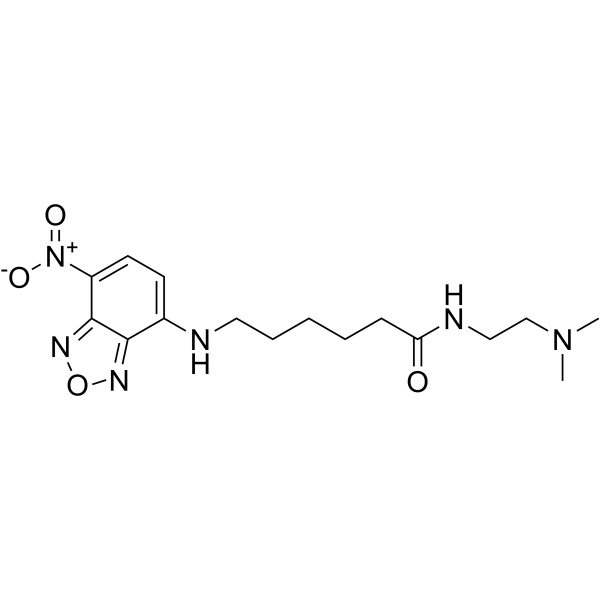 N-[2-(Dimethylamino)ethyl]-6-[(7-nitro-2,1,3-benzoxadiazol-4-yl)amino]hexanamide structure, CAS 1064123-31-4
