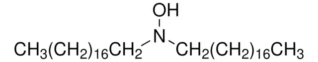 Bis(octadecyl)hydroxylamine structure, CAS 143925-92-2