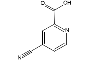 2-Pyridinecarboxylicacid,4-cyano-(9CI) structure, CAS 640296-19-1