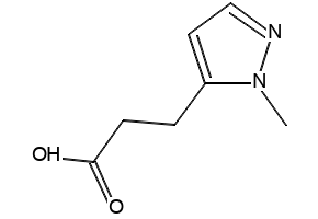 3-[(1-methyl-1H-tetrazol-5-yl)thio]propanoic acid structure, CAS 93211-24-6