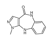1-Methyl-5,10-dihydrobenzo[b]pyrazolo[3,4-e][1,4]diazepin-4(1H)-one structure, CAS 87295-97-4