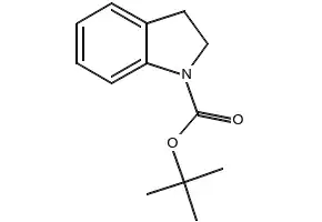 tert-butyl indoline-1-carboxylate structure, CAS 143262-10-6