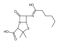 6α-[(1-Oxohexyl)amino]penicillanic acid structure, CAS 4493-18-9