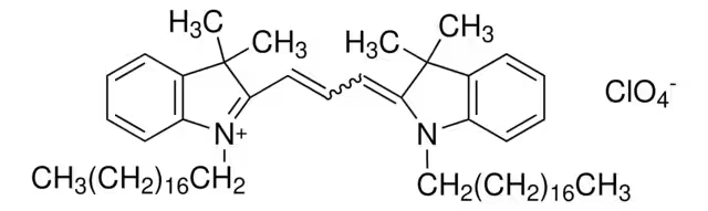 1,1'-DIDODECYL-3,3,3',3'-TETRAMETHYLINDOCARBOCYANINE PERCHLORATE structure, CAS 75664-01-6