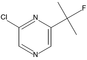 2-chloro-6-(1,3,4-thiadiazol-2-yl)pyrazine structure, CAS 2299856-54-3