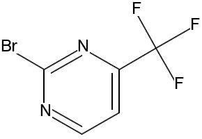 4-bromo-2-(trifluoromethyl)pyrimidine structure, CAS 1034827-56-9