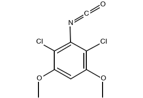 2,4-dichloro-3-isocyanato-1,5-dimethoxybenzene structure, CAS 872511-32-5