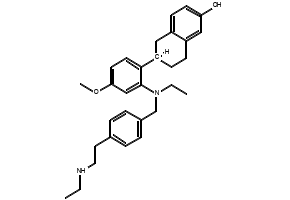 Elacestrant structure, CAS 722533-56-4