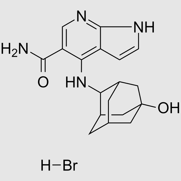 Peficitinib hydrobromide structure, CAS 1353219-05-2