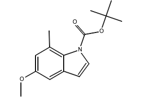 N-Boc-5-Methoxy-7-Methylindole, 97% structure, CAS 1387445-50-2