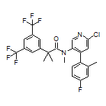 N-[6-Chloro-4-(4-fluoro-2-methylp henyl)-3-pyridinyl]-N,a,a-trimethy structure, CAS 825643-73-0