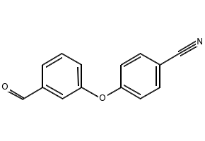3-fluoro-4-(4-formylphenoxy)benzonitrile structure, CAS 676494-55-6