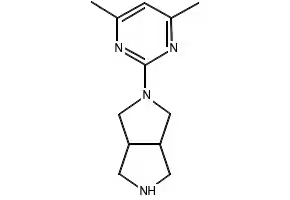 Pyrrolo[3,4-c]pyrrole, 2-(4,6-dimethyl-2-pyrimidinyl)octahydro structure, CAS 1293284-71-5