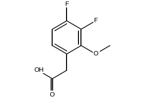 3,4-Difluoro-2-methoxyphenylacetic acid structure, CAS 1558274-26-2