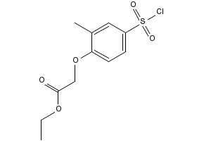 ETHYL [2-METHYL-3-(CHLOROSULFONYL)PHENOXY]ACETATE structure, CAS 91427-62-2