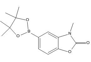 3-methyl-5-(4,4,5,5-tetramethyl-1,3,2-dioxaborolan-2-yl)-2(3H)-benzoxazolone structure, CAS 1220696-32-1