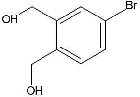 (4-bromo-1,2-phenylene)dimethanol structure, CAS 171011-37-3