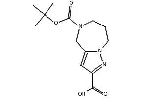 5-(Tert-Butoxycarbonyl)-5,6,7,8-Tetrahydro-4H-Pyrazolo[1,5-A][1,4]Diazepine-2-Carboxylic Acid(WX141418) structure, CAS 1355170-97-6