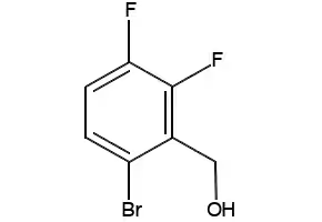 6-BROMO-2,3-DIFLUOROBENZENEMETHANOL structure, CAS 651326-72-6