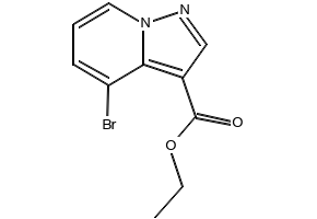 Ethyl 4-broMopyrazolo[1,5-a]pyridine-3-carboxylate structure, CAS 55899-29-1