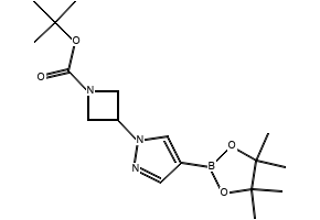 TERT-BUTYL 3-(4-(4,4,5,5-TETRAMETHYL-1,3,2-DIOXABOROLAN-2-YL)-1H-PYRAZOL-1-YL)AZETIDINE-1-CARBOXYLATE structure, CAS 877399-35-4
