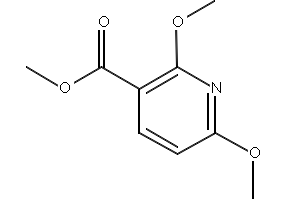 Methyl 2,6-dimethoxypyridine-3-carboxylate structure, CAS 65515-26-6
