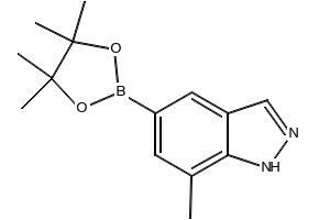 7-Methyl-1H-indazole-5-boronic acid pinacol ester structure, CAS 2121513-33-3