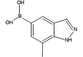 7-Methyl-1H-indazol-5-ylboronic acid structure, CAS 1245816-07-2