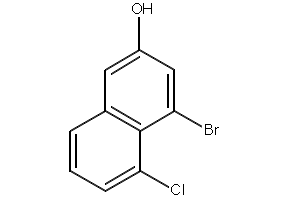 2-Naphthalenol, 4-bromo-5-chloro- structure, CAS 2454397-73-8