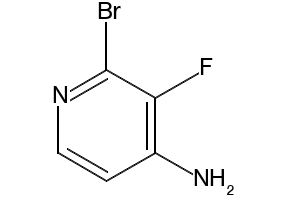 2-Bromo-3-fluoro-pyridin-4-ylamine structure, CAS 1417638-80-2