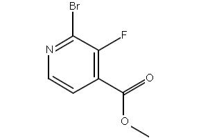Methyl 2-BroMo-3-fluoroisonicotinate structure, CAS 1214385-66-6