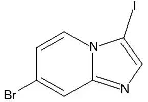 7-BroMo-3-iodo-iMidazo[1,2-a]pyridine structure, CAS 1246184-55-3