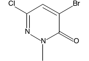4-broMo-6-chloro-2-Methylpyridazin-3(2h)-one structure, CAS 1178884-53-1