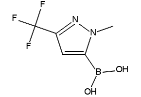 1-METHYL-3-TRIFLUOROMETHYLPYRAZOLE-5-BORONIC ACID structure, CAS 344591-91-9