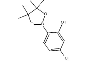 5-chloro-2-(4,4,5,5-tetramethyl-1,3,2-dioxaborolan-2-yl)phenol structure, CAS 1377503-12-2