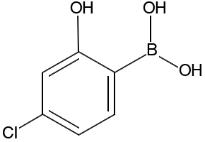 4-Chloro-2-hydroxyphenylboronic acid structure, CAS 1238196-66-1
