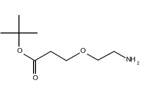 Amino-PEG1-t-Butyl ester structure, CAS 1260092-46-3