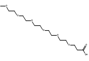 m-PEG6-acid structure, CAS 1347750-72-4