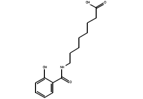 Octanoic acid, 8-[(2-hydroxybenzoyl)amino]-, ethyl ester structure, CAS 1027911-46-1