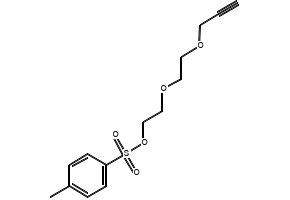 Propargyl-PEG3-Tos structure, CAS 1119249-30-7